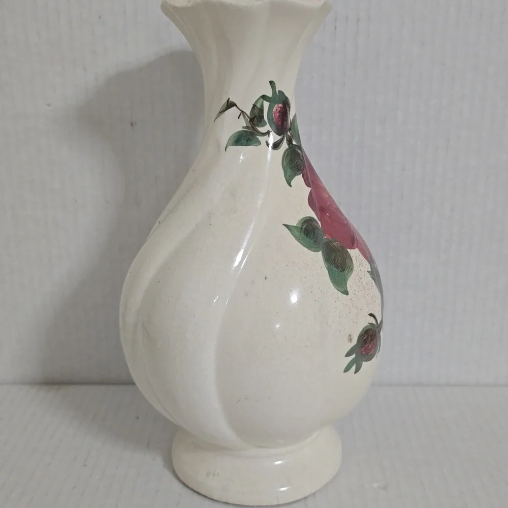 Vintage Clinchfield Pottery  Large Floral Ceramic Vase